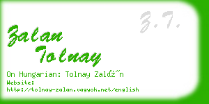 zalan tolnay business card